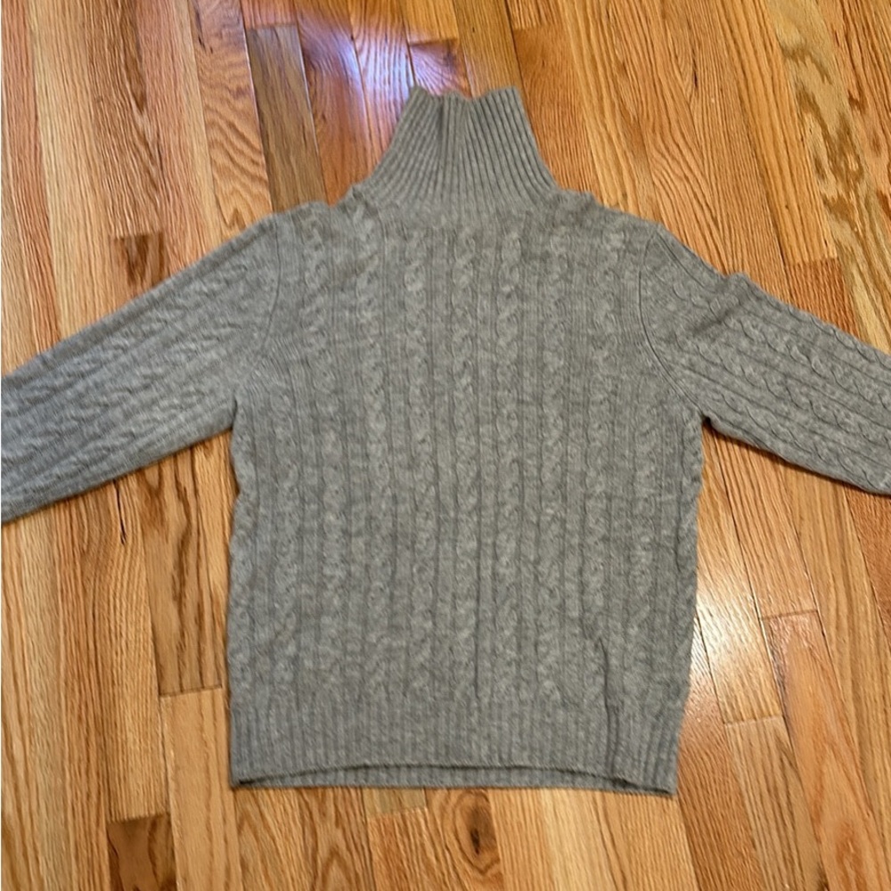 Grey cashmere wool Suitsupply turtleneck sweater size M